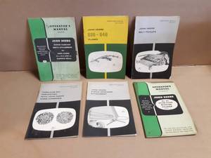 (6) John Deere Operator Manuals