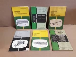 (6) John Deere Operator Manuals