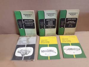 (6) John Deere Operator Manuals