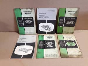 (6) John Deere Operator Manuals