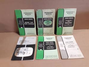 (6) John Deere Operator Manuals
