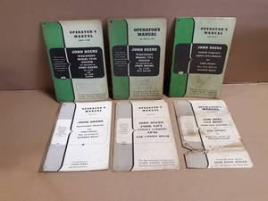 (6) John Deere Operator Manuals