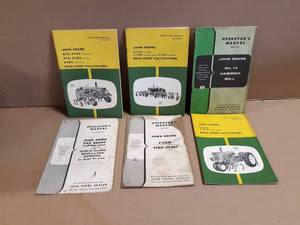 (6) John Deere Operator Manuals