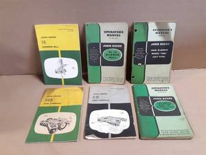 (6) John Deere Operator Manuals