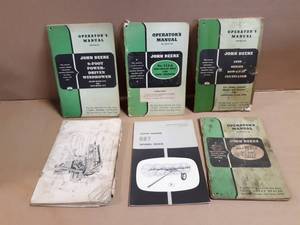 (6) John Deere Operator Manuals