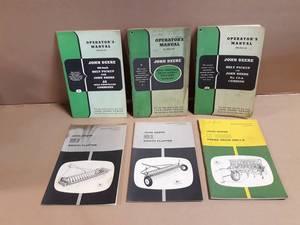 (6) John Deere Operator Manuals