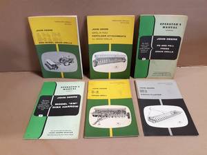 (6) John Deere Operator Manuals
