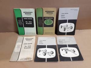 (6) John Deere Operator Manuals
