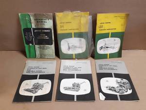 (6) John Deere Operator Manuals
