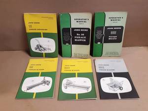 (6) John Deere Operator Manuals