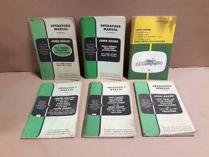 (6) John Deere Operator Manuals