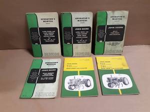 (6) John Deere Operator Manuals