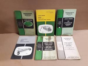 (6) John Deere Operator Manuals