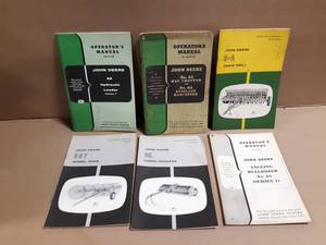 (6) John Deere Operator Manuals