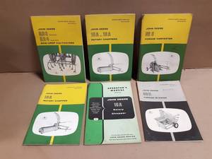 (6) John Deere Operator Manuals