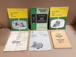 (6) John Deere Operator Manuals