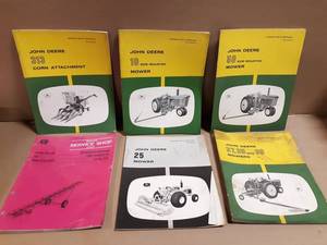 (6) John Deere Operator Manuals