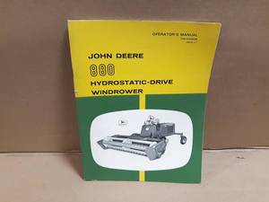 John Deere Model 880 Windrower Operators Manual