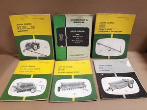 (6) John Deere Operator Manuals