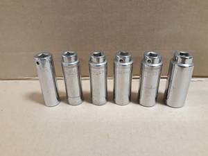 NOS MAC 38 Drive Metric Deep Well Sockets 15, 16, 17, 18, 19, 21mm