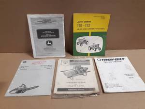 John Deere 110 & 112 Lawn Tractor Operators Manuals, L11, L110, L120 & L130, and More