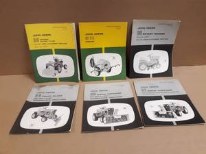 John Deere Lawn Tractor Attachment Operators Manuals 110, 112, 120 & 140