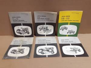 John Deere 110 & 112 Lawn Tractor Operators Manual  Various Attachment Manuals