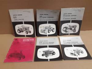 John Deere 60 Lawn Tractor Operators Manuals - Various Attachment Manuals