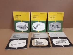 (6) John Deere Operator Manuals