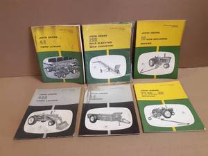 (6) John Deere Operator Manuals