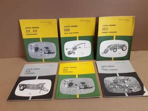 (6) John Deere Operator Manuals