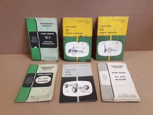 (6) John Deere Operator Manuals