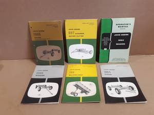 (6) John Deere Operator Manuals