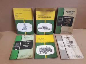 (6) John Deere Operator Manuals