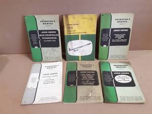 (6) John Deere Operator Manuals