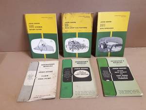 (6) John Deere Operator Manuals