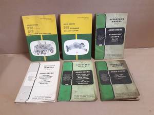 (6) John Deere Operator Manuals