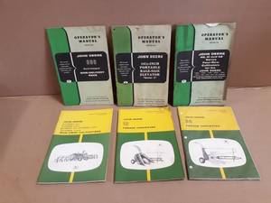 (6) John Deere Operator Manuals