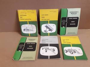 (6) John Deere Operator Manuals
