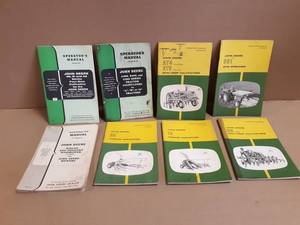 (8) John Deere Operator Manuals
