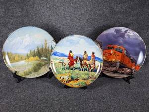 Lot of 3 BNSF Decorative Collectors Plates