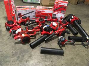Lot of assorted outdoor Homelite Tools used customer returns various conditions and some parts as well se pictures