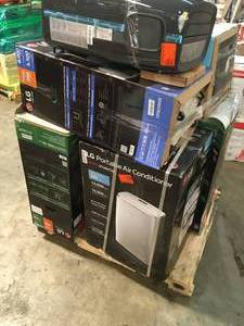 Pallet with assorted LG Portable Air Conditioners various models and conditions  customer returns  see pictures