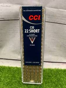 lot 9 image: 100 Rounds .22 CB Short Subsonic Ammo Ammunition
