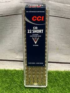 lot 11 image: 100 Rounds .22 CB Short Subsonic Ammo Ammunition