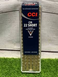 lot 12 image: 100 Rounds .22 CB Short Subsonic Ammo Ammunition