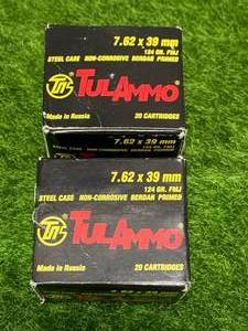 lot 20 image: 40 Rounds 7.62 x 39 Ammo Ammunition
