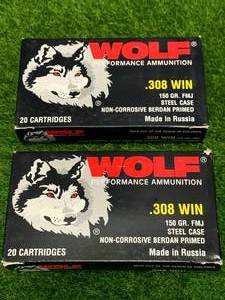 lot 64 image: 40 Rounds .308 Ammo Ammunition