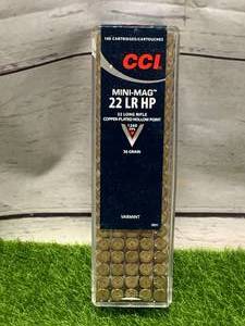 lot 117 image: 100 Rounds .22 Mini Mag Ammo Ammunition