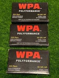 lot 134 image: 60 Rounds .223 Ammo Ammunition